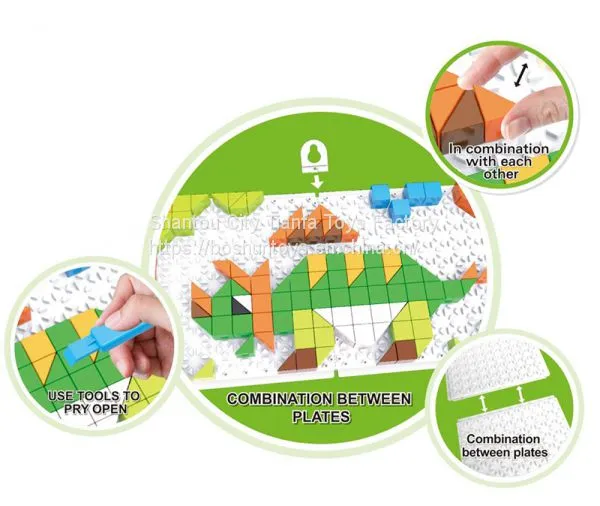Hot Sale Toy Brick Building Block Puzzle DIY Toy Plastic ABS Toy Brick Educational Puzzle Toys for Kids Creative Thinking Toy Gift 6991-3 photo-2