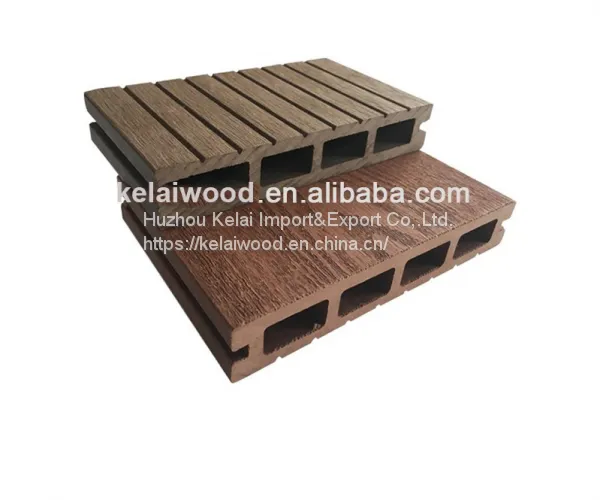 Outdoor Waterproof Engineered Wooden Flooring Popular Wpc Hollow Decking High Quality Gazebo Wpc Floor photo-2