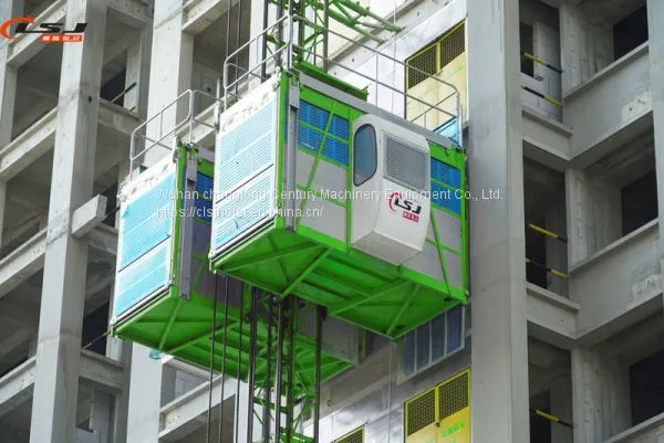 Professional Manufacturer SC200/200 Double Cages 0-33m/min Construction Hoists photo-5