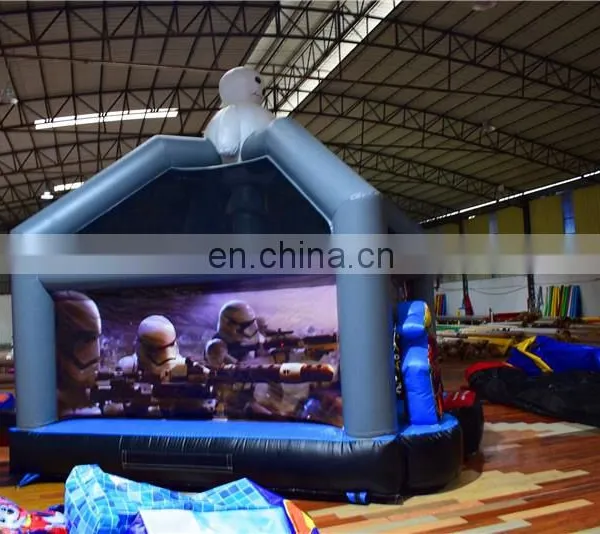 Wars Theme Kids Inflatable Dark Castle Fun Jumping City for Sale photo-2