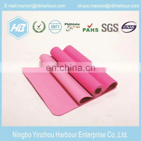 Nontoxic 4~10 mm Purple Tpe Exercise Fitness Non-slip Mat photo-4