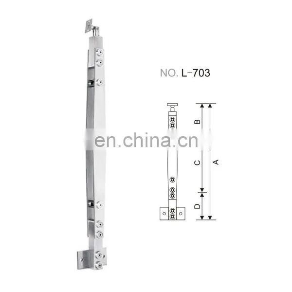 Stainless Steel Glass Balcony Railing Stair Balustrade Post photo-2