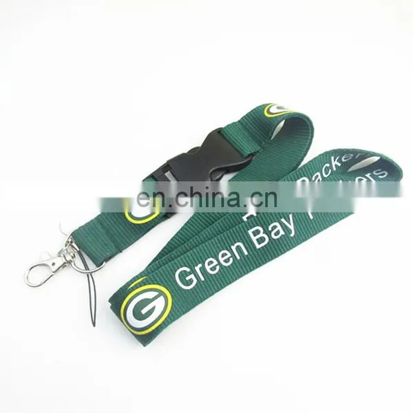 Free Sample Custom Logo Heat Transfer Printing Neck Breakaway Polyester Keychain Lanyard USB Drive With Buckle photo-2