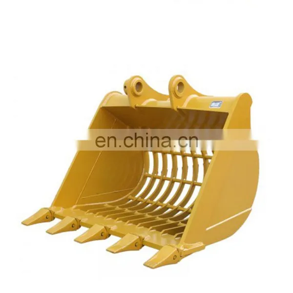 Heavy Duty Machinery Mini Excavator Rock Skeleton Grapple Crusher Small Truck Loader Tractor Bucket With Bucket Tooth photo-5