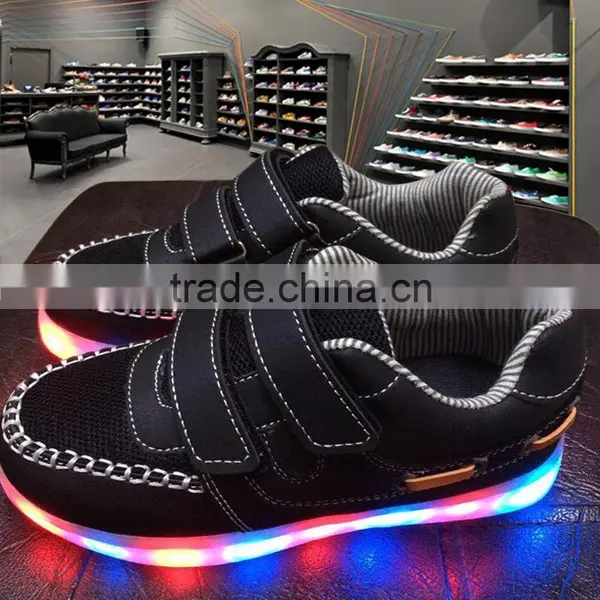 Colorful LED Flashing Light Kids Shoes, Rechargeable LED Shoes Kids photo-5