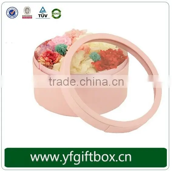 Wholesale Color Printing Cylindar Round Boxes For Flower Gift photo-4