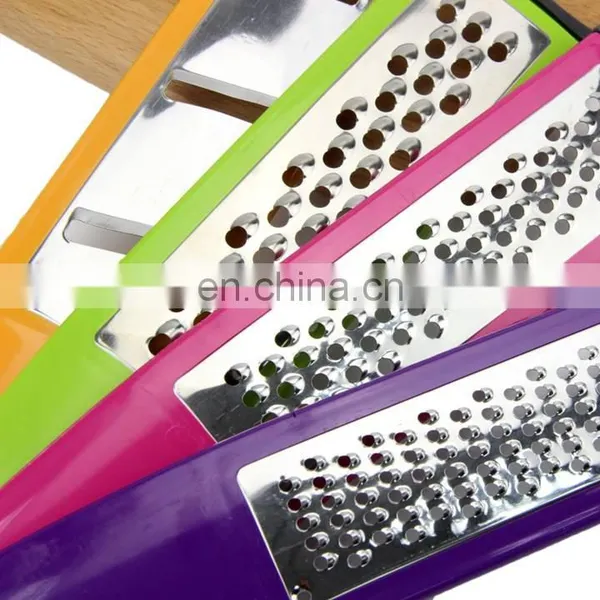 High Quality 4 Color Plastic Cheese Hand Grater, Different Pattern Soft Grip Handle Grater photo-4