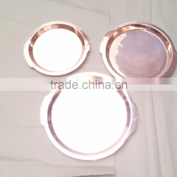 INDIAN COPPER TRAY SET UTENSIL SET DAILY USE TRAY INDIAN SERVING TRAYS