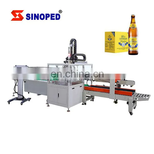 Beverage Bottles Cans Packaging Equipment Bottle Box Case Erector Packer Pick Up Place Type Carton Packing Machine photo-3