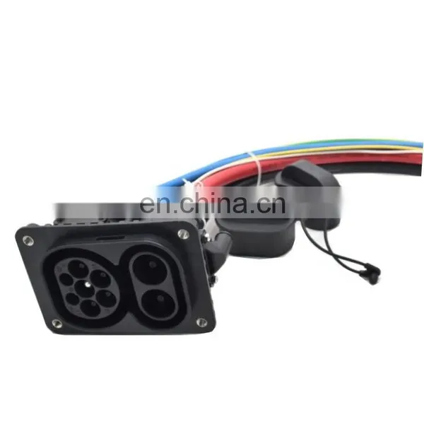 150A/200A Combo 2 CCS2 Inlet Socket Fast Charger Inlet DC Sockets With 0.5m Cable photo-4