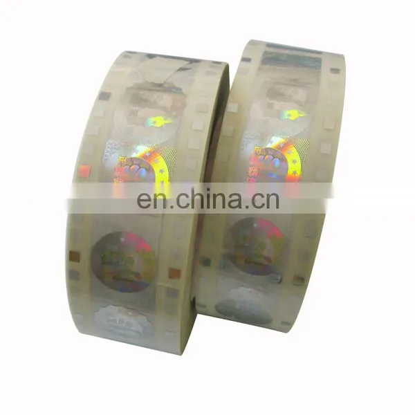 Designated Position Custom Hologram Stamp Label for Decuments Protection