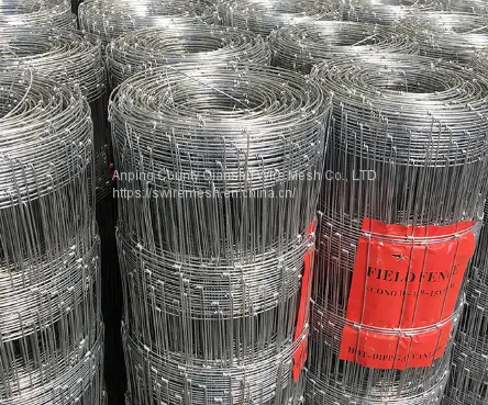 Field Fence Cattle Nets Grassland Fence Galvanized Steel Wire Material
