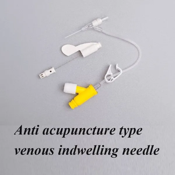 Disposable Medical Venous Indwelling Needle 22 / 24/26G Sterile Stagnant Needle Infusion Set Needle photo-2