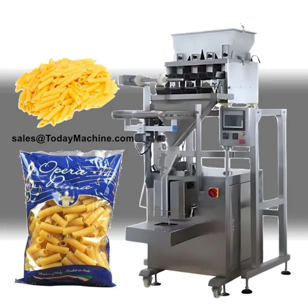 Automatic Bean Grain Nuts Food Weighing Bag Packaging Machine With Linear Weigher