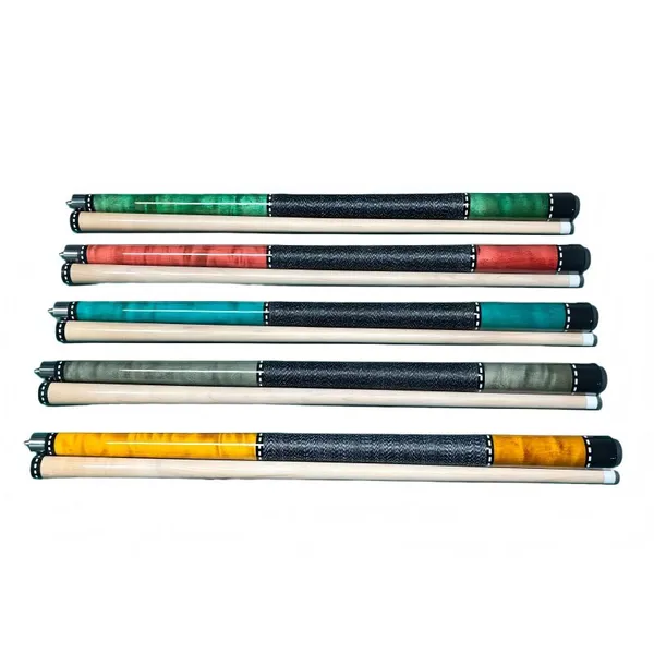 KB134 High Quality 1/2 Split 13mm Stainless Steel Shaft Wrap Grip Factory Direct Sale High-End Pool Cue for Game Room Maple