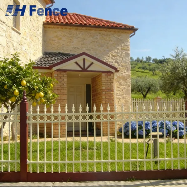 Durable Galvanized Steel Fence Easy to Install Road and Garden Steel Garden Fence Safety Barrier