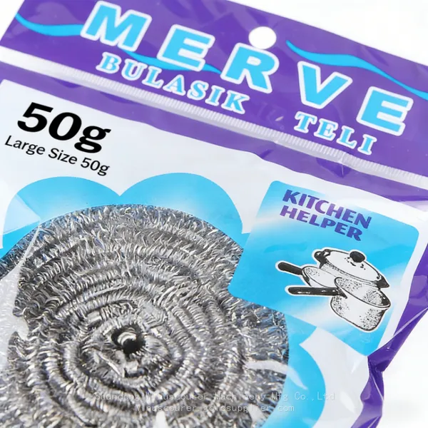 50g Large Kitchen Cleaning Stainless Steel Scourer Ball Durable and Stain Resistant Scourer photo-3