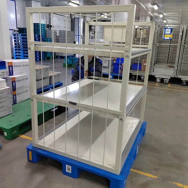 Multi-Level Steel AGV Trolley for Carton and Bin Storage in Warehouses