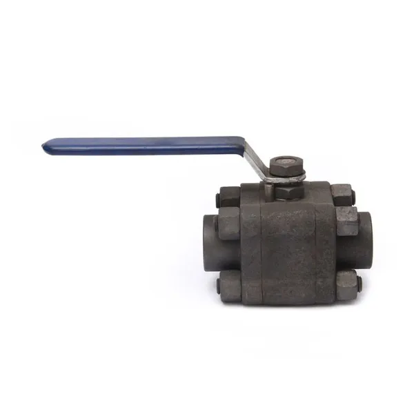 High Quality Three Piece Threaded Forged Steel Ball Valve photo-3