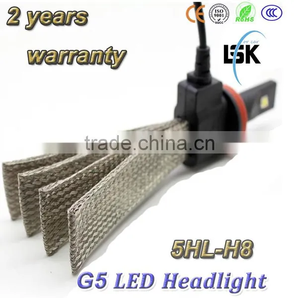Hot Sell !!! G5 Trade Assurance Led Auto h8 Headlght Waterproof With White Colors 6500k photo-4