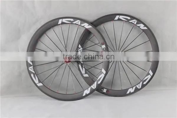 Carbon Road Bike Clincher /tubular Wheel Set Chinese Road Bike Wheel Set 50C photo-2