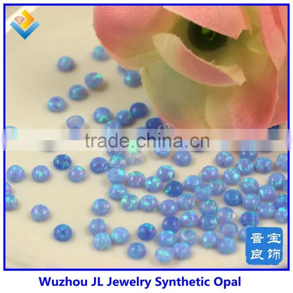 Dream Blue Fire Opal With Synthetic Round Cabochon Opal for Sale for Jewey Making photo-3