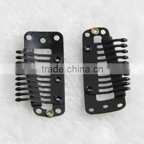 Hair Accessories U-shape Metal Clip For Hair Extension T-type Clips For Clip Hair Extension 6-10Teeth Metal Clips Hair Extension photo-2