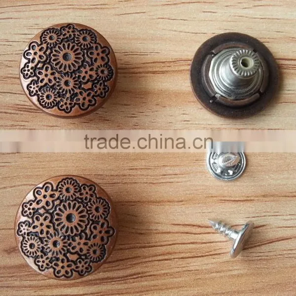 Zinc Alloy Cap Metal Jeans Tack Button For Jeans and Jackets --- J1542 photo-2