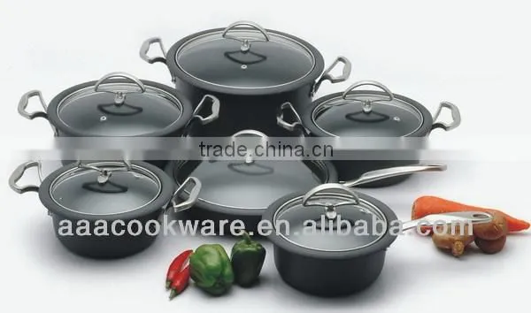 Mordern Hard Anodized Aluminium Pan Set