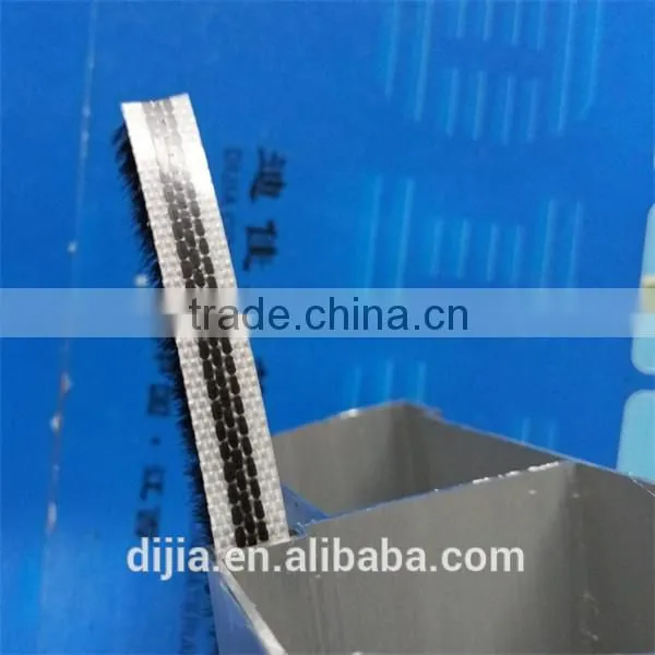 3P Backed Brush Seal Strip With Silicone From Manufacturer