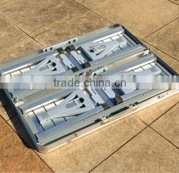 MDF Top Folding Aluminum Picnic Table Foldable Table and Chairs photo-4