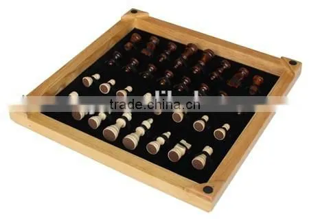 High Level Chessman Storage Chess Table Set Wooden photo-2