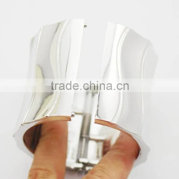 Fashion Design Punk Alloy Bracelet Mirror Polished Tube Bangle Bracelet photo-3