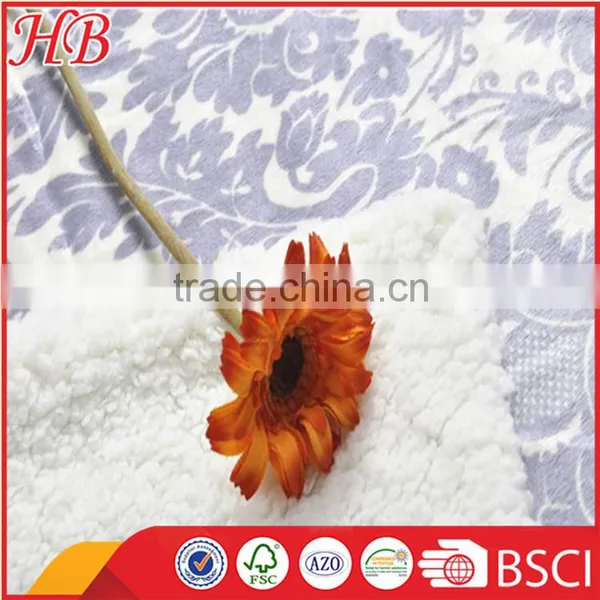 China Supplier Super Soft Fashion Printed Micro Mink Blanket and Back Sherpa Fleece Blanket photo-3