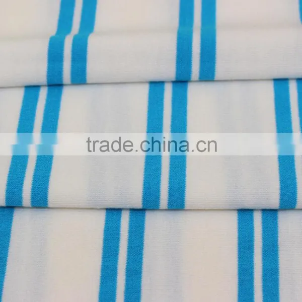 Factory Custom Newest High Quality Stripe Cloth Material Fabric t Shirt Farbic photo-3
