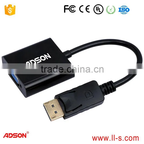 ADS-6323 DisplayPort DP to VGA Male to Female Adapter Converter