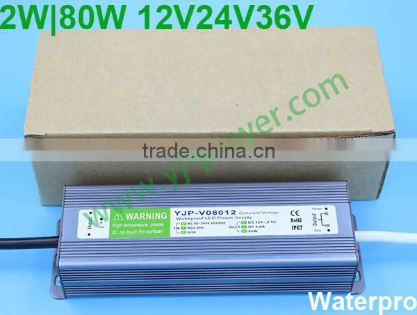 Power Supply 12v dc 72w 6 Amp Waterproof YJP-V08012 RoHS,CE-EMC,CE-LVD,IP67 photo-6
