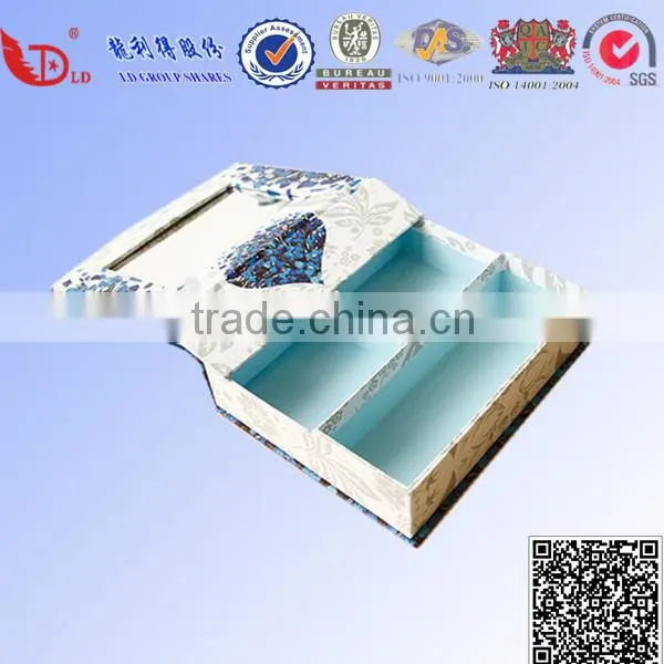 Book shape gift box with insert cardboard for sale