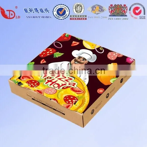 Recycled Material Kraft Paper Pizza Box With Beautiful Design photo-3