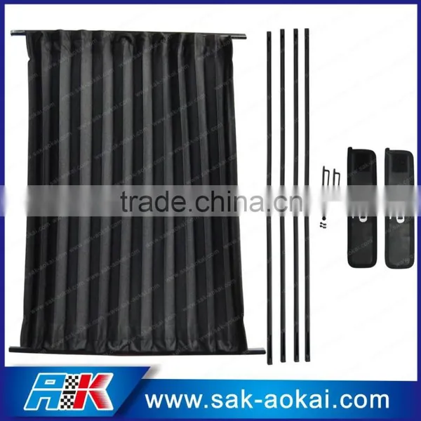 Factory Price Polyester Cloth Car Side Window Curtain With Car Curtain Rail photo-2