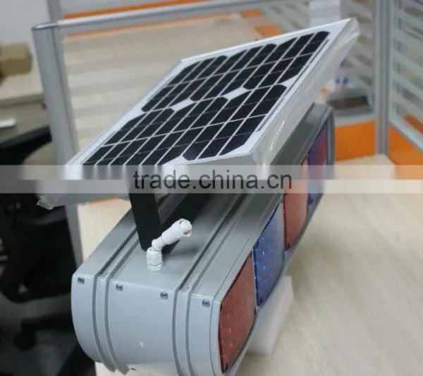 Super Bright Two-sided Solar Power System Flashing Warning Light photo-3