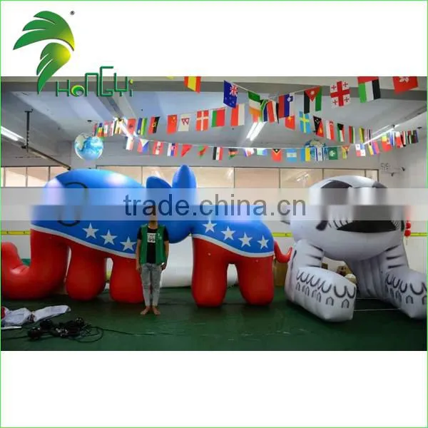 Customized PVC Mascot Inflatable Cartoon Model , Giant Inflatable Elephant photo-3
