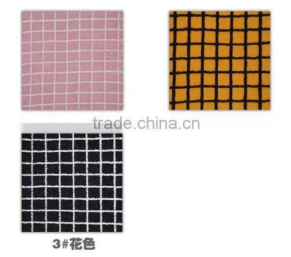 Bright Yellow Checks Jacquard Wool Acrylic Blend Fabric for Coat photo-5