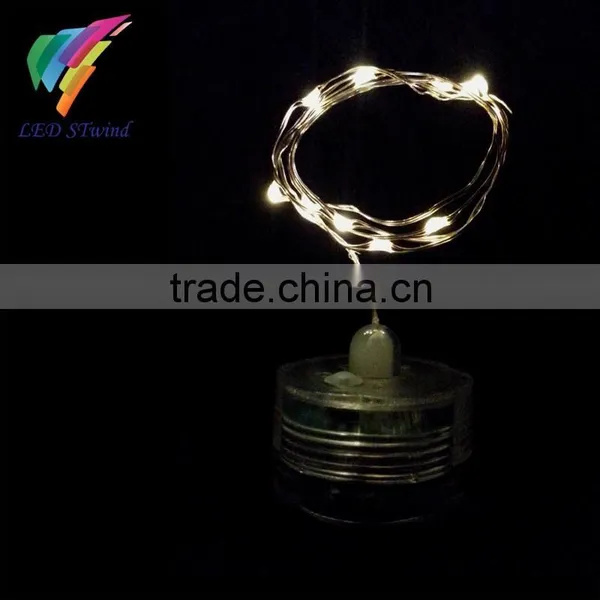Mini Waterproof Flower Tea Light 10 LEDs String Lights Cell Battery Operated 8 Mode Flashing