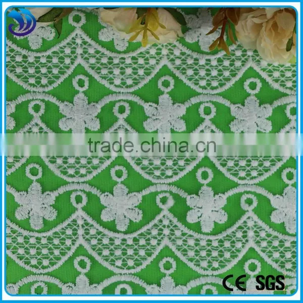 Floral Embroidery Fabric Polyester Material Net Nylon Mesh Embroidery Fabric photo-3