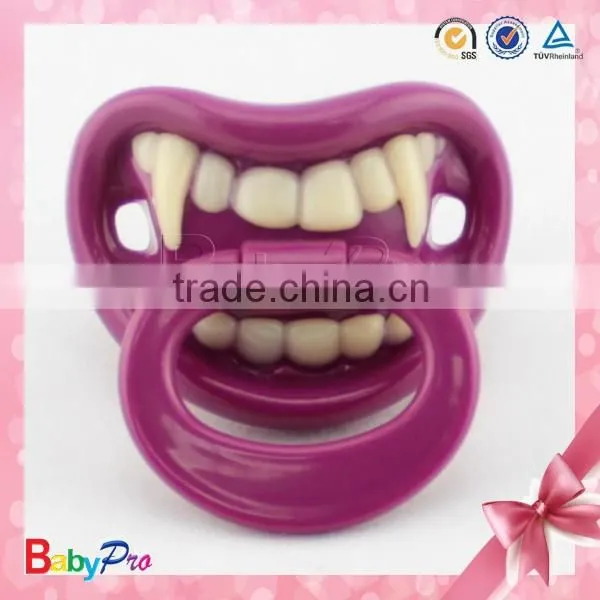 Baby Nipple 2015 China Supplier Hot Design Eco-friendly Silicone Pacifier Vampire Custom Design Pacifier photo-4