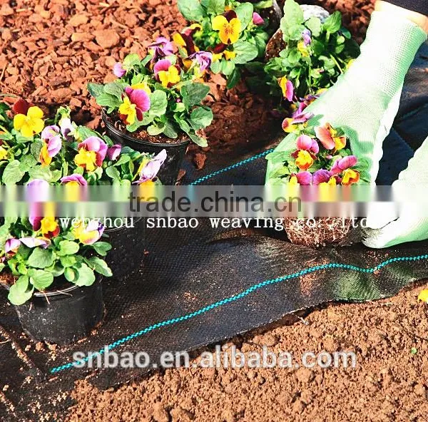 Black Heavyduty Weed Control 100GSM Ground Cover Fabric