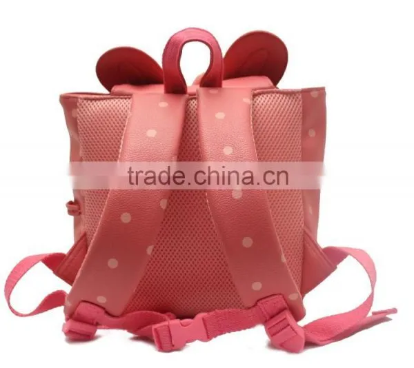 Korea Brand PU Material Little Rabbit Pattern Anti-lost Children Backpack Bag photo-4