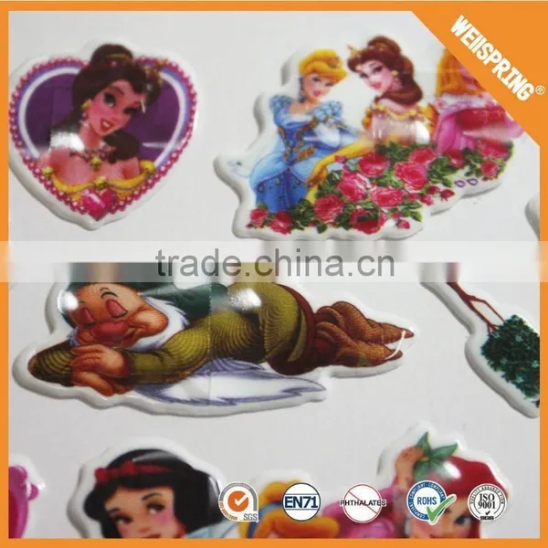 Modern Cartoon Puffy Sticker Key Chain Kids Puffy 3d Stickers photo-4