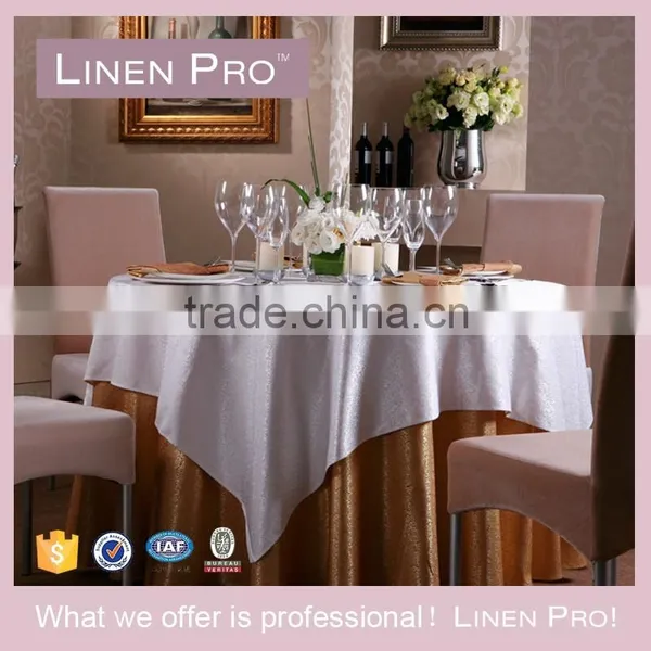 LinenPro Cocktail Table Cloth With Fringe, Beer Pong Table Cloth photo-2